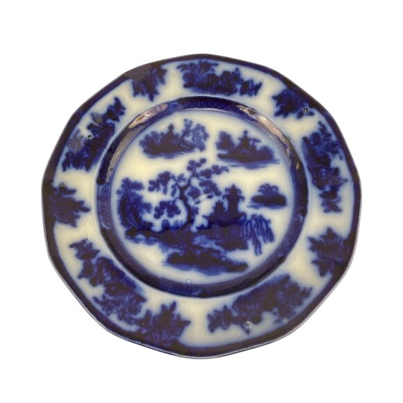 Wedgewood Ironstone Chapoo 9" Blue & White Decorative Plate - Picture 1 of 7